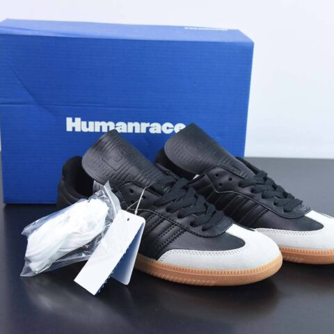 Pharrell Williams x Adidas Originals Samba"Humanrace"桑巴舞系列“黑灰生胶底”HP3384