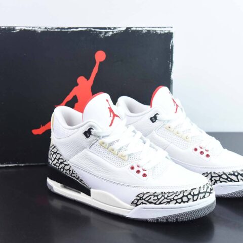 Air Jordan 3 Retro "White Cement Reimagined" AJ3 白灰配色运动鞋 货号：DN3707-100