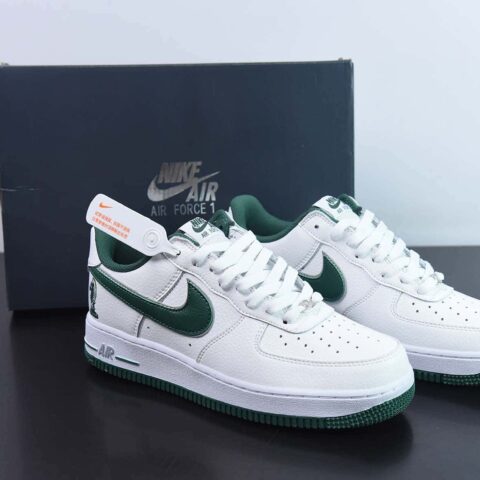 Nk Air Force 1'07 Low "Four Horsemen" 白绿骑士 空军一号低帮休闲板鞋 货号：FB9128-100