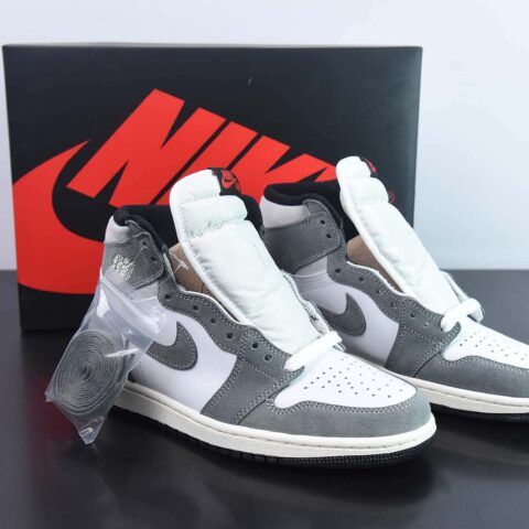 NK Air Jordan 1 Retro High OG"Washed Heritage"AJ1翻毛水洗灰白”男子篮球鞋 货号：DZ5485-051