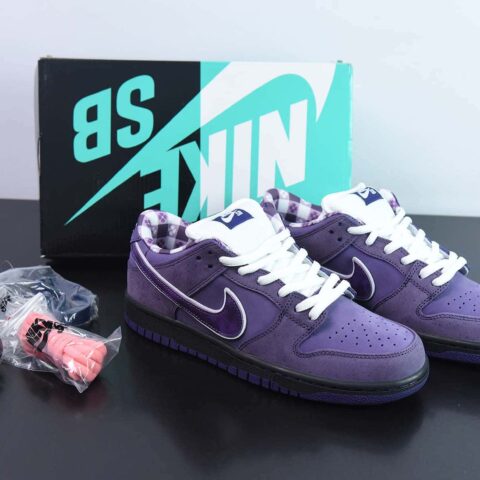 NK SB Dunk Low 扣篮系列 经典低帮滑板板鞋“紫龙虾”货号：BV1310-555