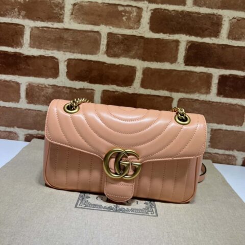 GUCCI古驰GG Marmont系列绗缝小号肩背包443497