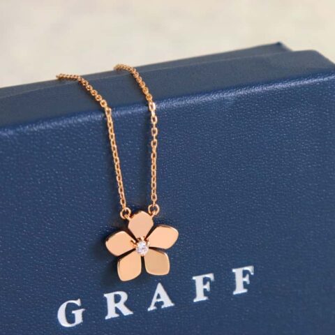 GRAFF格拉夫光面花朵项链