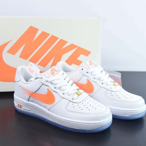 Air Force 1'07 Low Retro SP 空军一号低帮 皮革白橙渐变钩子”货号 CO3363-362