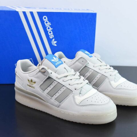 阿迪 84 灰蓝标 adidas Forum 84 Low adidas 经典复古球鞋 货号：HQ1506