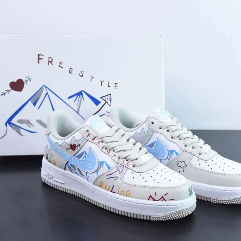Nike Air Force 1 Low’07 雪山 配色 空军一号低帮休闲板鞋 货号：CW2288-219