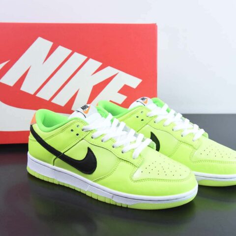 Nike Dunk Low “Glow in the Dark”荧光绿低帮运动鞋  货号：fj4610-702