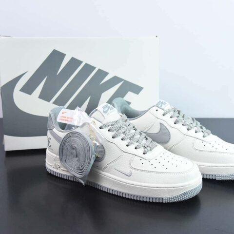 NK Air Force 1 07 LV8"Beige/Grey LV"空军一号经典“皮革米白狼灰LV印花”NK6369-568