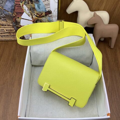 Hermès geta 木屐包 chevre 山羊皮 双柠檬🍋 金扣