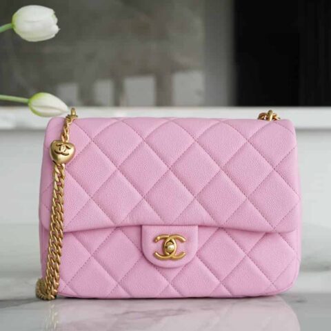 CHANEL 23P春夏新款 爱心调节扣大号 AS3921粉色