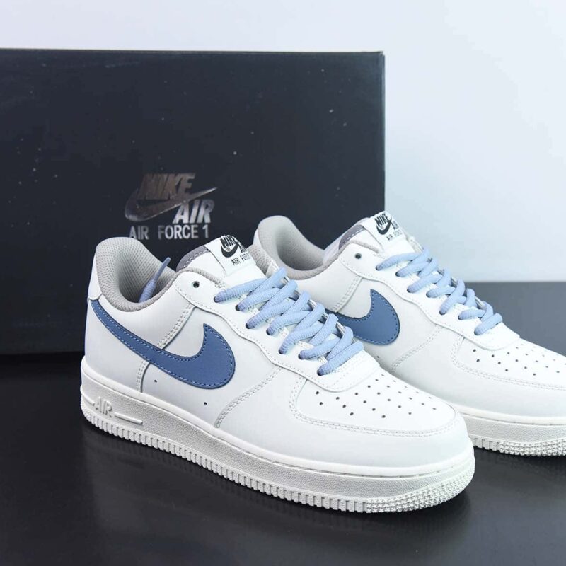 Nike Air Force 1 Low ’07 雾霾蓝 空军一号低帮 货号：CQ5059-108