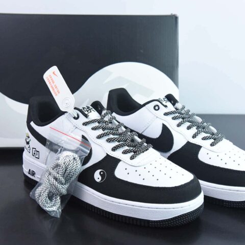 Nike Air Force 1 AF1 空军一号/低帮 黑白 太极 货号：BS9055-701