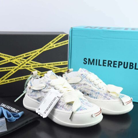 SMILEREPUBLIC Canvas Sneakers Low 松糕厚底增高低帮反系带乞丐风帆布运动鞋