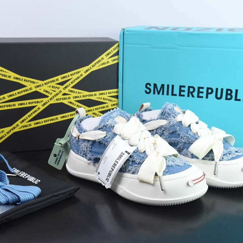 SMILEREPUBLIC Canvas Sneakers Low 松糕厚底增高低帮反系带乞丐风帆布运动鞋