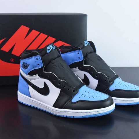 Air Jordan 1 High OG "UNC Toe" AJ1 乔1黑蓝脚趾高帮运动鞋 货号：DZ5485-400