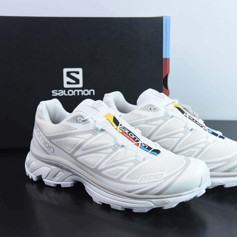 萨洛蒙/Salomon XT-6"White Limited"天际系列低帮城市越野机能透气休闲运动鞋“白浅灰”412529