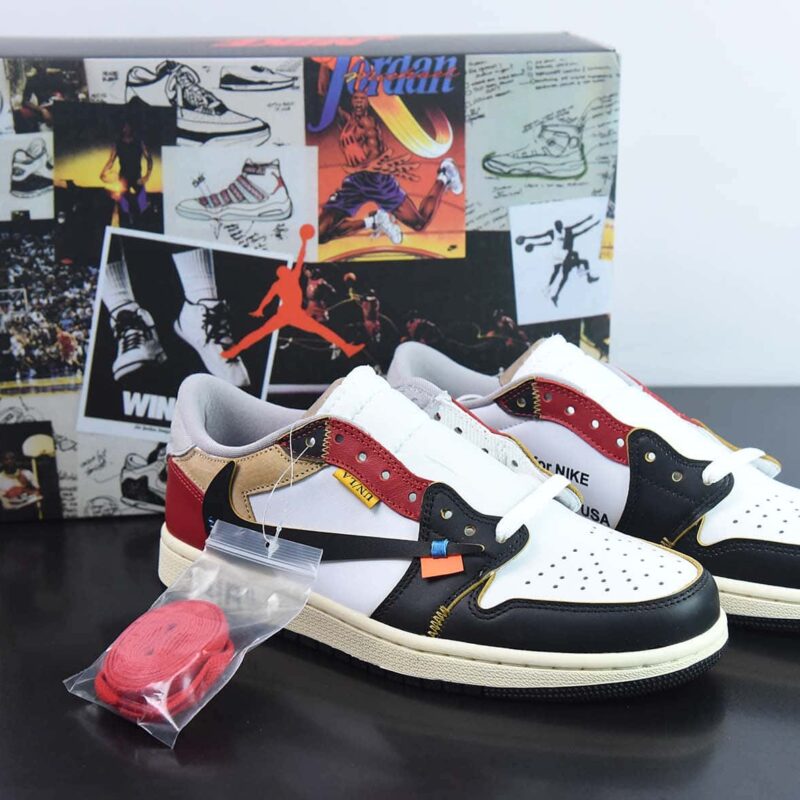 Off-White x Nike Air Jordan 1 Low OG"GOAT LOWS"AJ1 “OW黑白红倒钩”CZ0790-107