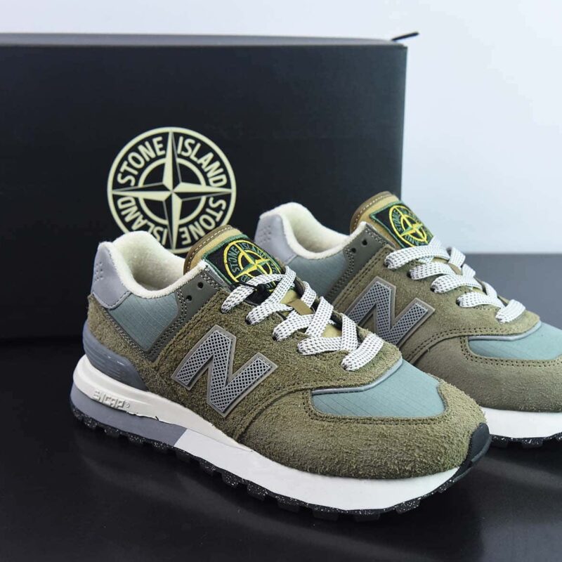 【NB新百伦New Balance】 U574升级版系列低帮复古休闲运动慢跑鞋“联名军绿灰”U574LGST