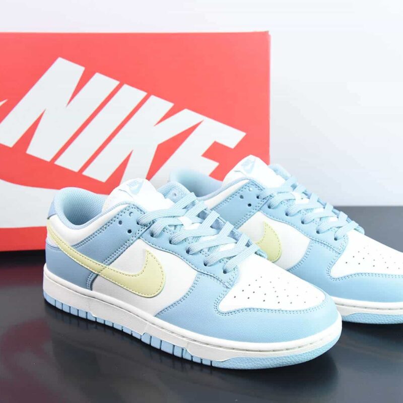 NK Wmns SB Dunk Low"Ocean Bliss Citron Tint"扣篮系列低帮休闲运动滑板板鞋“柠檬海盐蓝”货号：DD1503-123