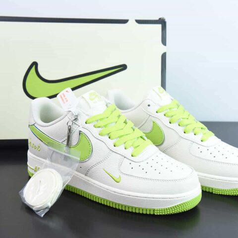 Nike Air Force 1 AF1 空军一号/低帮 白绿 果绿 银边 货号：BM1996-088