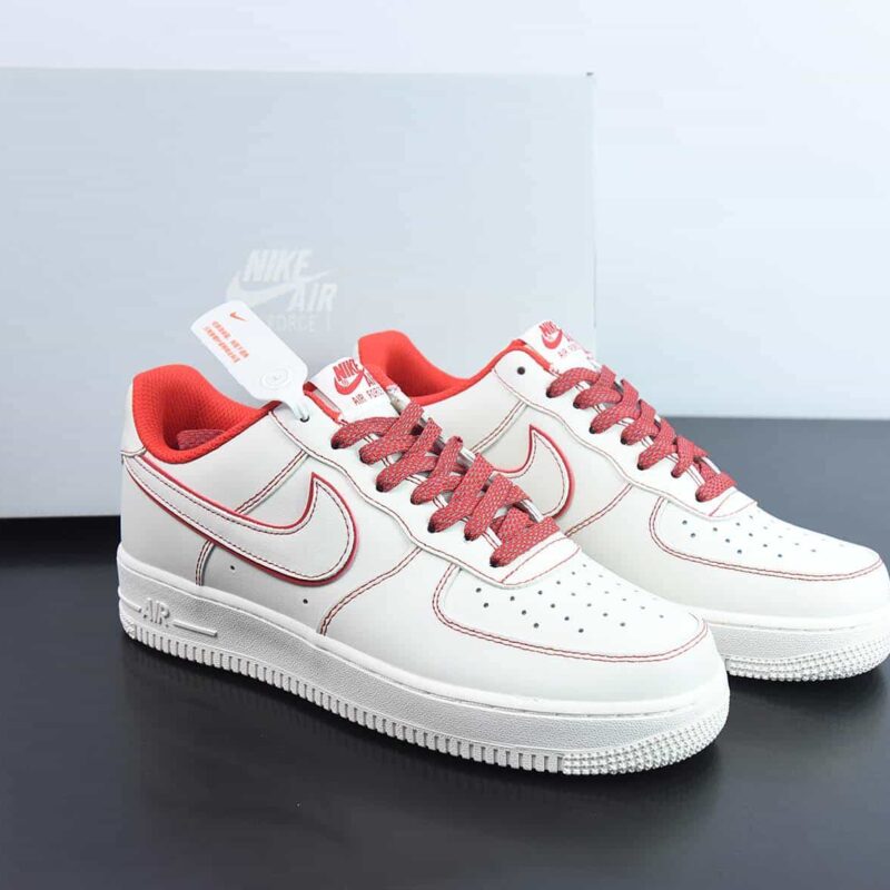 Nk Air Force 1'07 Low 兔八哥白红 空军一号满天星低帮休闲板鞋 货号：315122-707