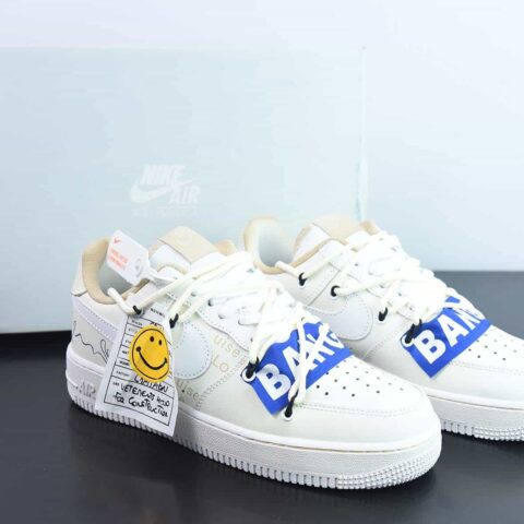 Nike Air Force 1 AF1 空军一号/低帮 米白 笑脸 货号：CW2288-111
