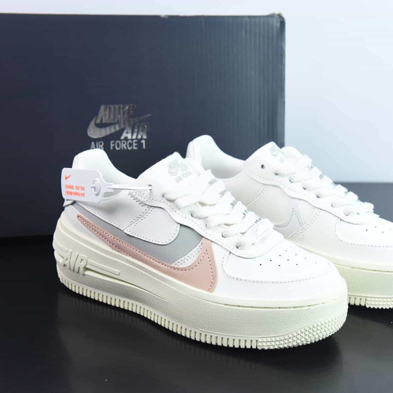 NK Air Force 1 PLT.AF.ORM "Triple White" 空军一号全新低帮休闲板鞋 货号：DJ9946-104