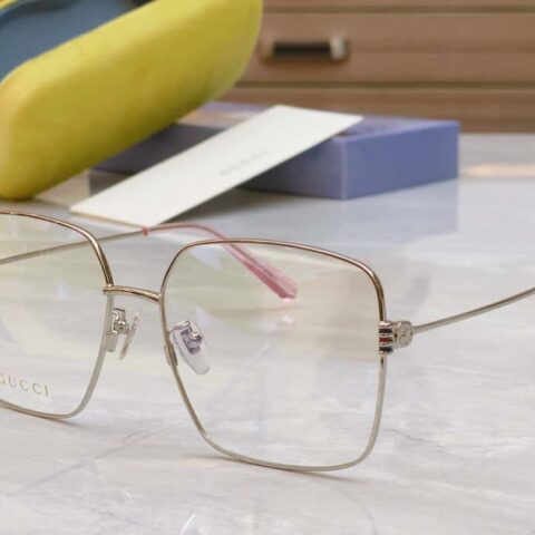GUCCI古驰新品复古金丝简约墨镜太阳眼镜