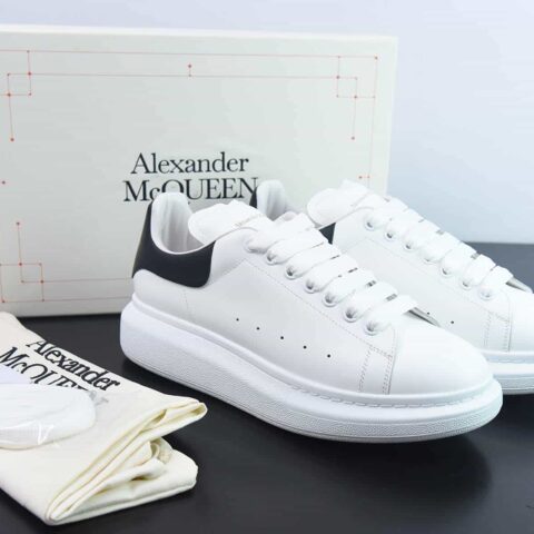 Alexander McQueen/亚历山大麦昆 松糕鞋厚底增高小白鞋