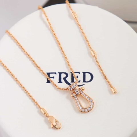 费雷德 Fred满钻马蹄项链