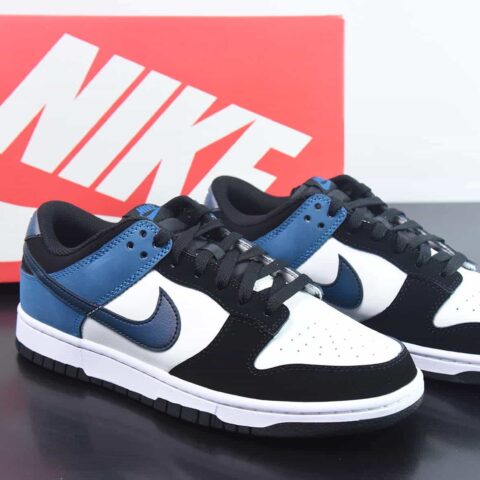 Nike SB  Dunk Low “Industrial Blue”黑白蓝低帮运动鞋 官方货号：FD6923 100