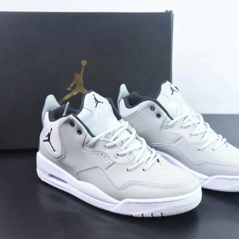 AirJordan Courtside 23 简版AJ23灰黑复古中帮 篮球鞋货号：AR1002-002