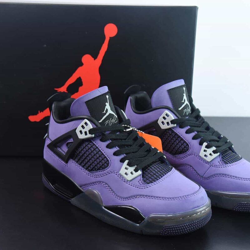 Air Jordan4 x TravisScott AJ4 TS联名运动鞋 aj4ts紫色