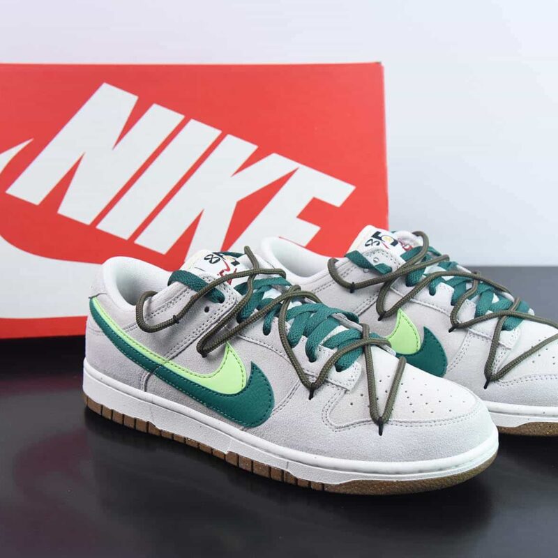 Nike Dunk Low 绿野仙踪双勾绑带定制运动板鞋 货号：DO9457-129