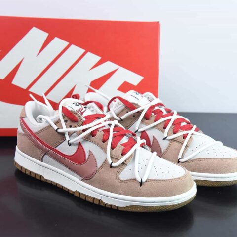 Dunk se 白棕红 SB低帮板鞋 绑带 货号：D09457-130