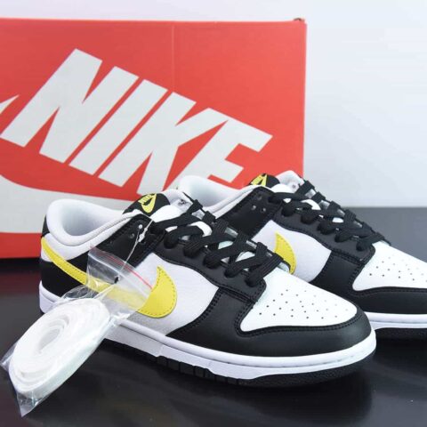 NK SB Dunk Low “黑白黄”熊猫 货号：FQ2431 001