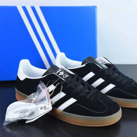 阿迪 AD Originals Gazelle Indoor 三叶草复古休闲防滑耐磨低帮板鞋 货号：H06259