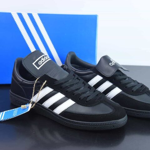 Adidas Handball Spezial"Black"手球运动员系列低帮复古百搭休闲运动板鞋“皮革黑白”HP6695