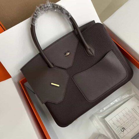 Hermès brikin desordre d e sordre限量版 30cm马鞍红