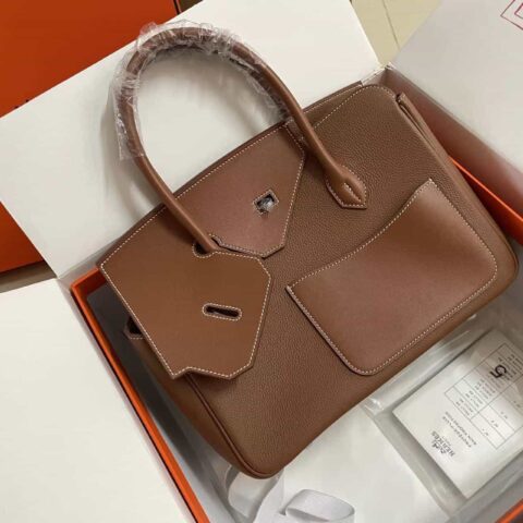 Hermès brikin desordre d e sordre限量版 30cm金棕