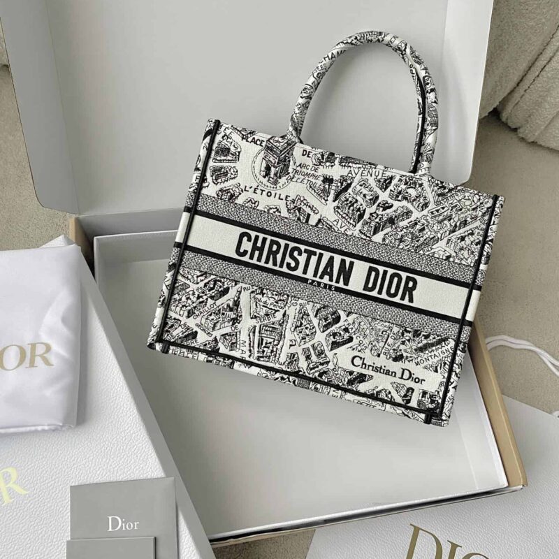 DIOR 中号BOOK TOTE M1296 23夏季"巴黎地图"