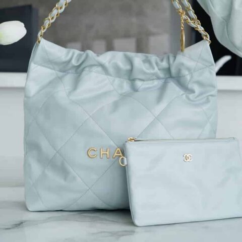 CHANEL 22 小号手袋 AS3260雾霾蓝