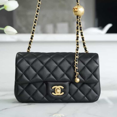 CHANEL 23C大 Mini金属球 AS1787黑色