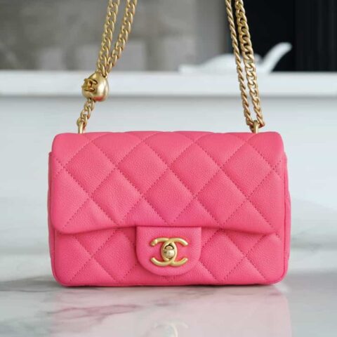 CHANEL 23P春夏新款 爱心调节扣小号 AS3828红色