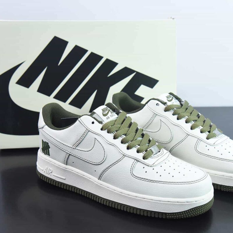 Nike Air Force 1´07"Beige/Olive Green"空军一号“皮革米白橄榄绿五杠”UN1315-600