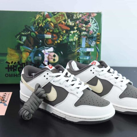 Nike SB Dunk Low 大友克洋麂皮白棕熊低帮运动鞋 货号：TT3636 023