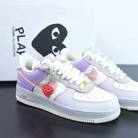Air Force 1 '07 Low 空军一号 川久保玲 渐变紫 叠勾 双勾运动鞋 货号：CJ0304 016