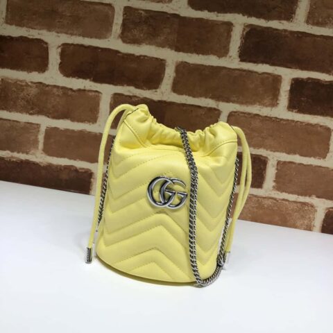 GUCCI古驰GG Marmont系列迷你水桶包575163