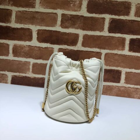 GUCCI古驰GG Marmont系列迷你水桶包575163