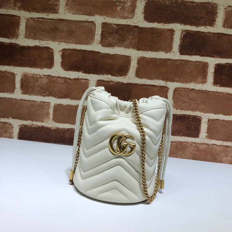 GUCCI古驰GG Marmont系列迷你水桶包575163